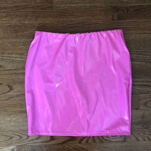 Nasty gal vinyl skirt